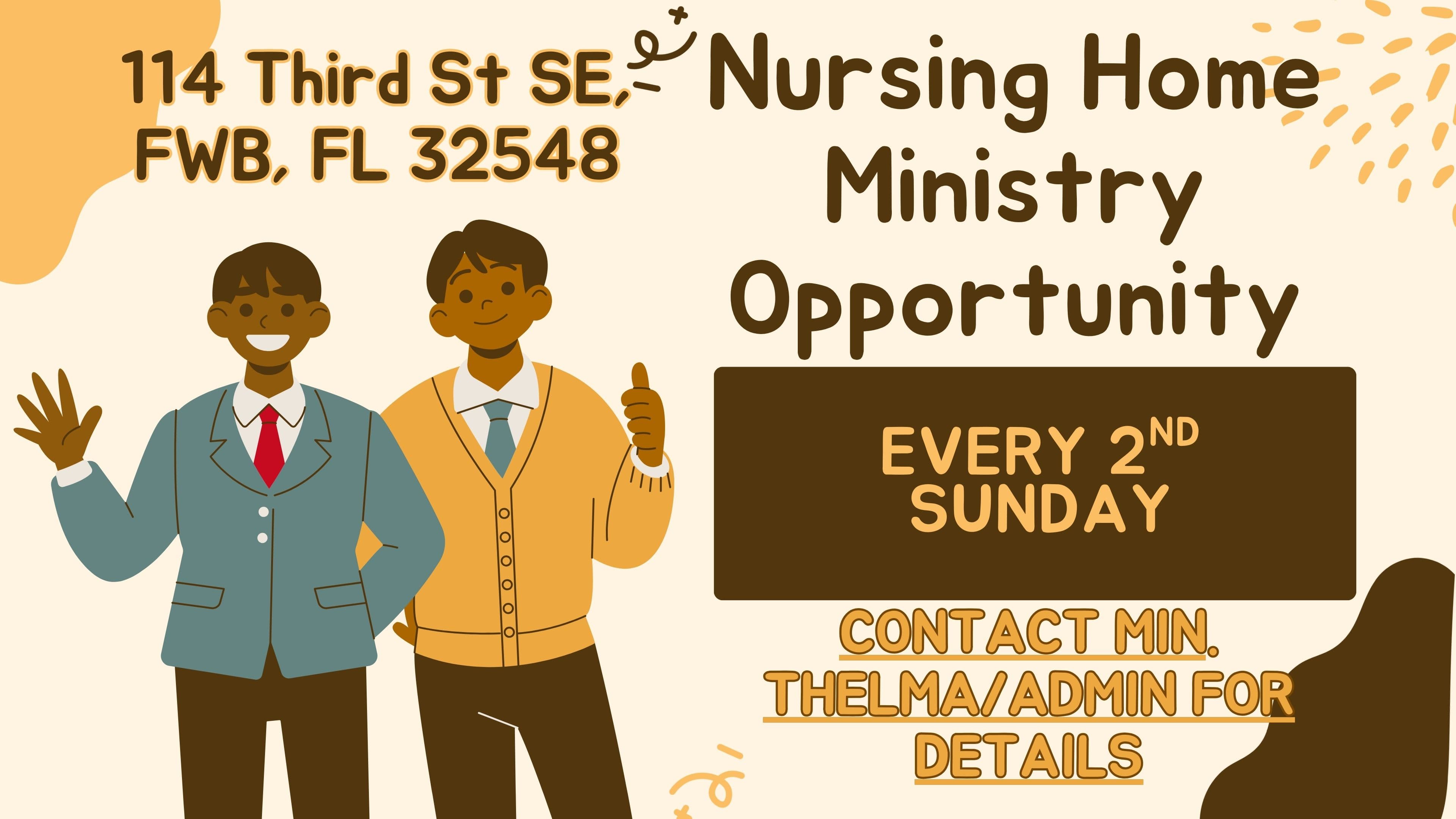 Nursing Home Ministry Opportunity