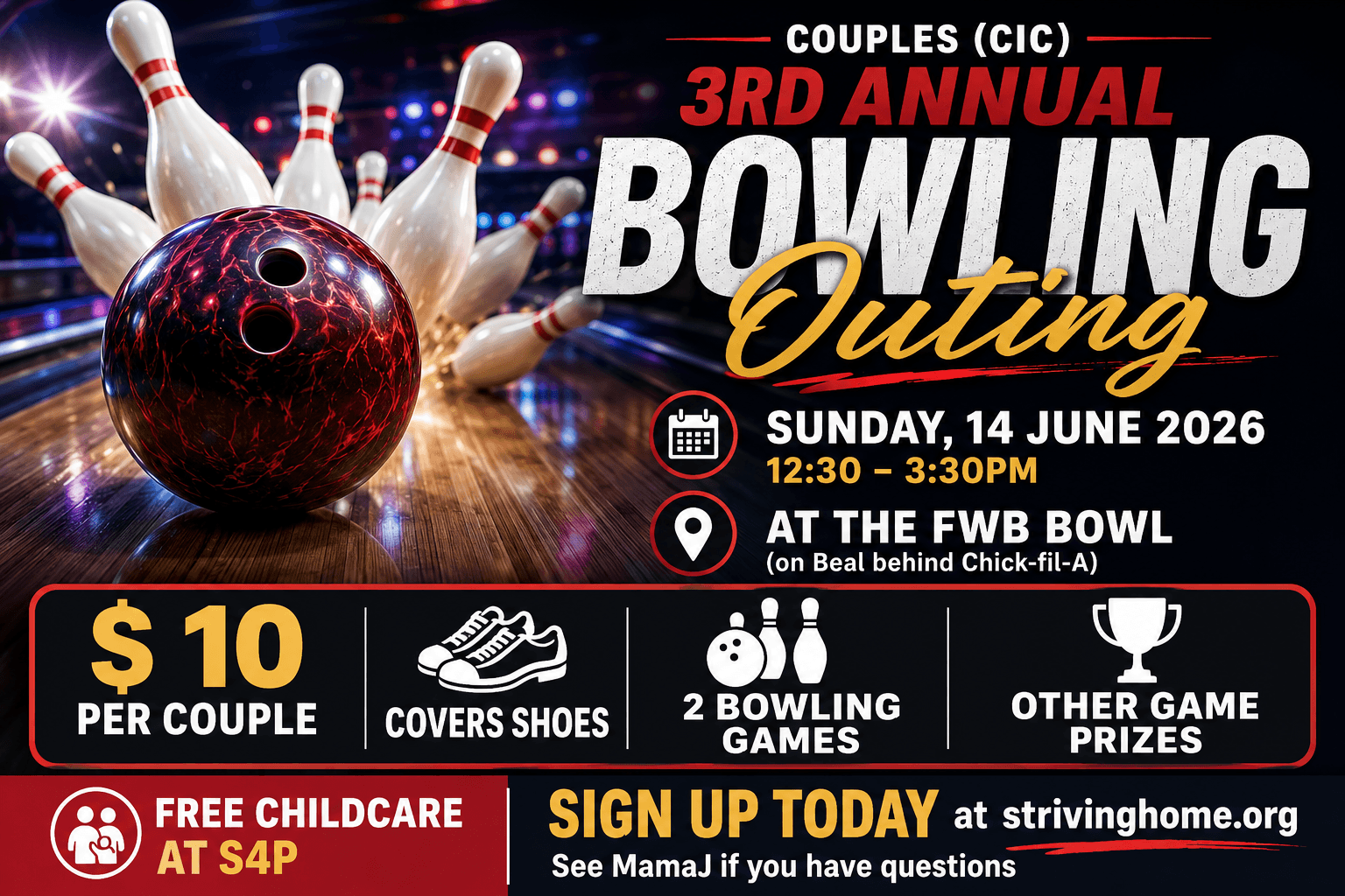 Couples (CIC) 3rd Annual Bowling Outing