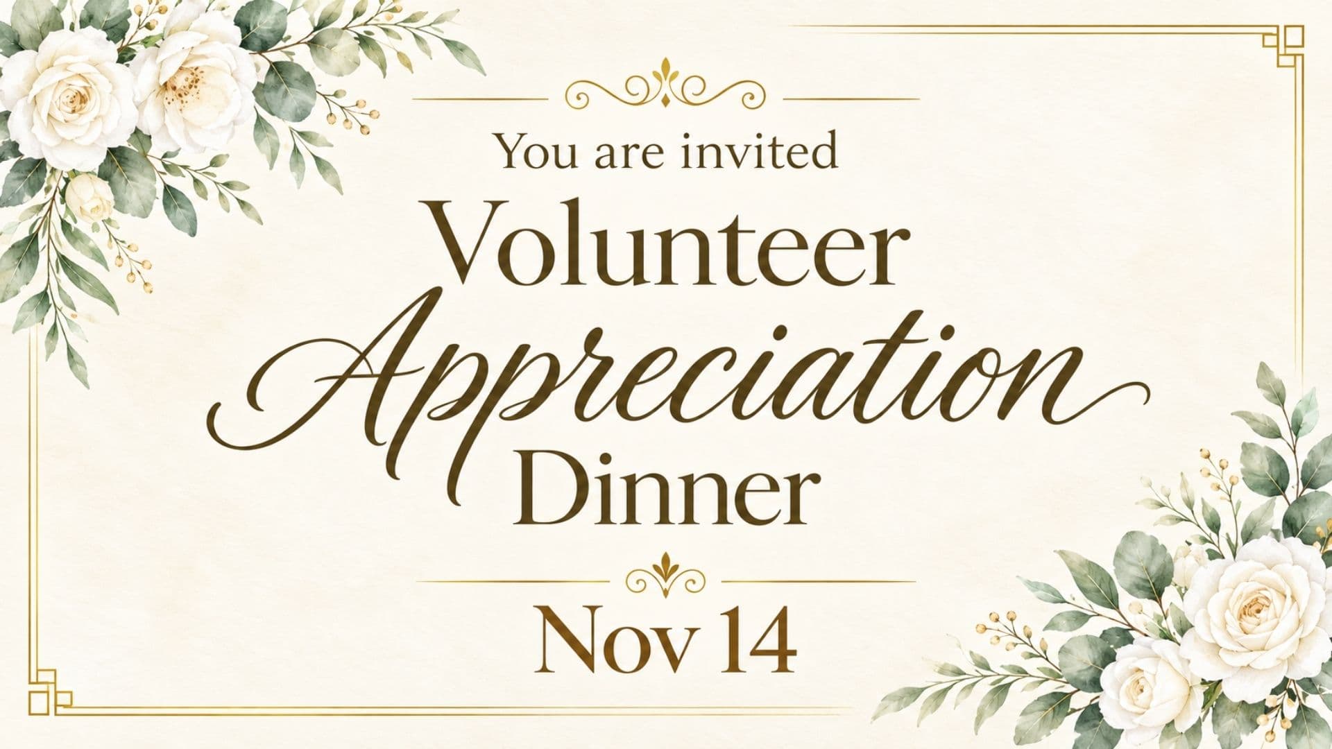 Volunteer Appreciation Dinner